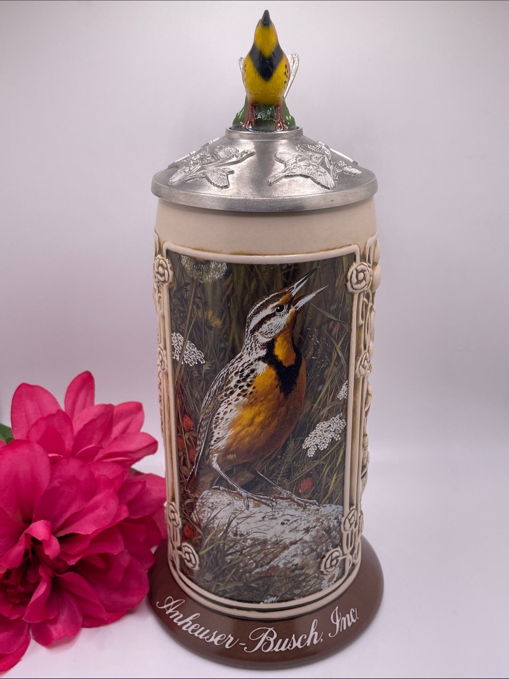 2003 Anheuser-Busch American Song Bird Series “Meadowlark” Stein